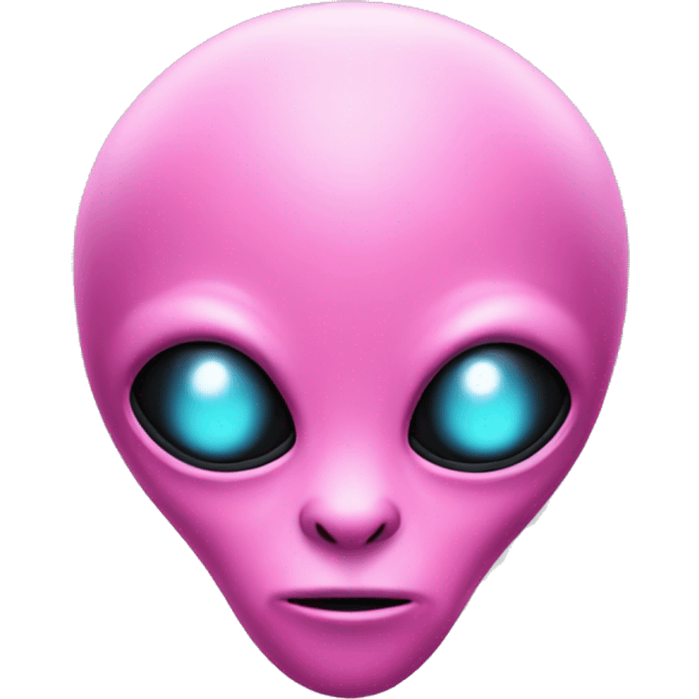 Pink alien emoji