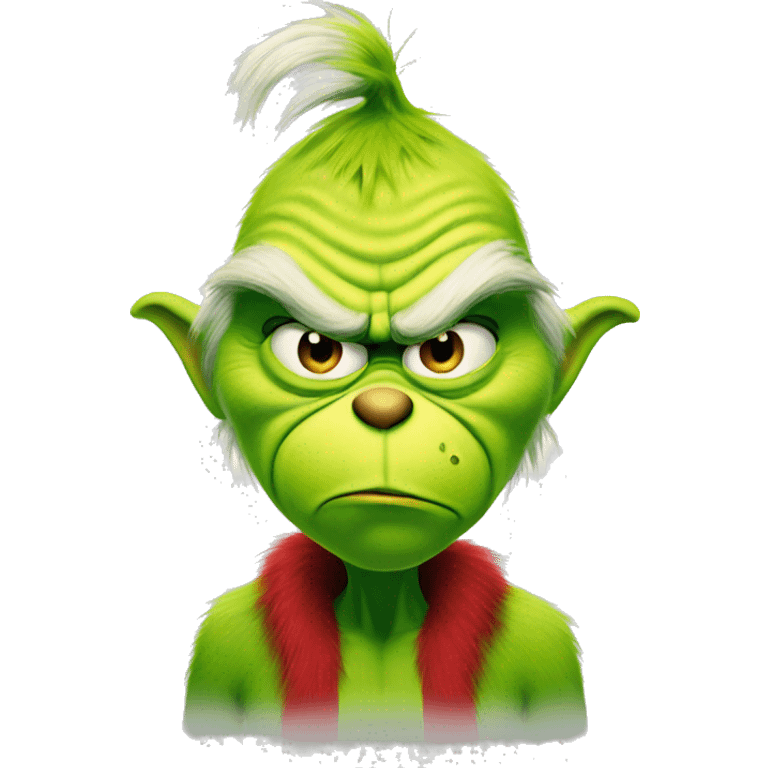 Grinch frowning emoji