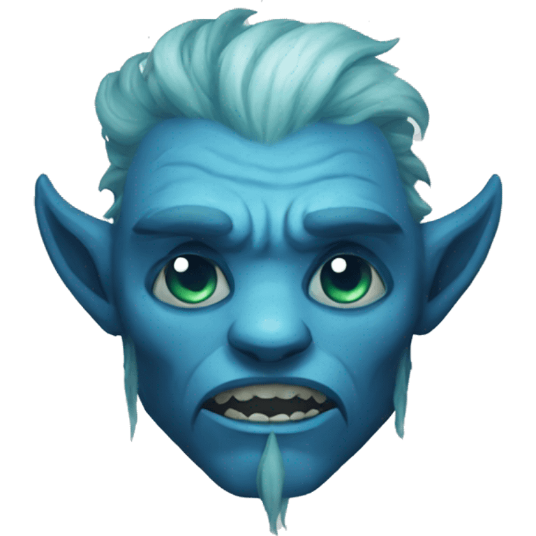 Spectral giant firbolg blue crying emoji