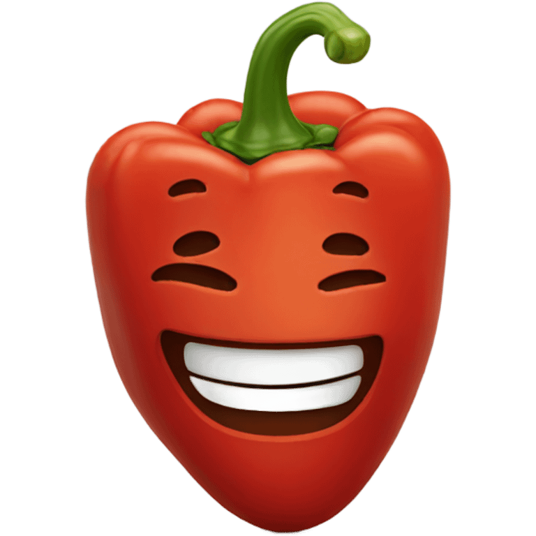 red pepper smiling emoji