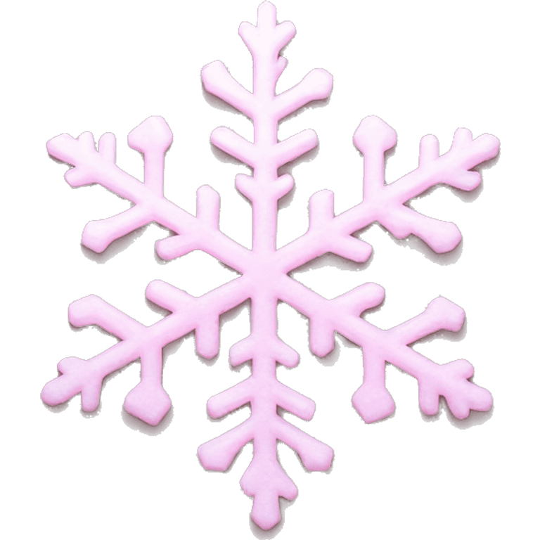 pastel pink snowflake  emoji