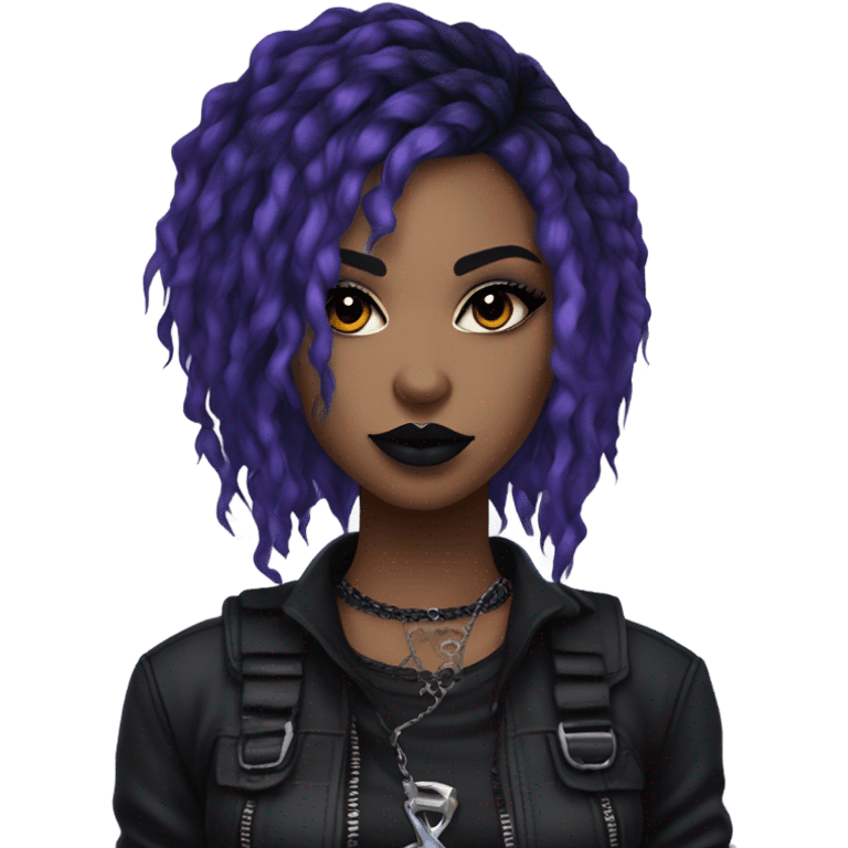 Goth grunge girl  emoji