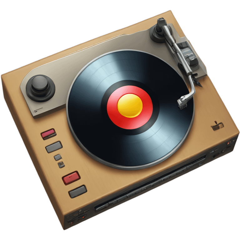 Apple Turntable with CD, Audio cassette emoji