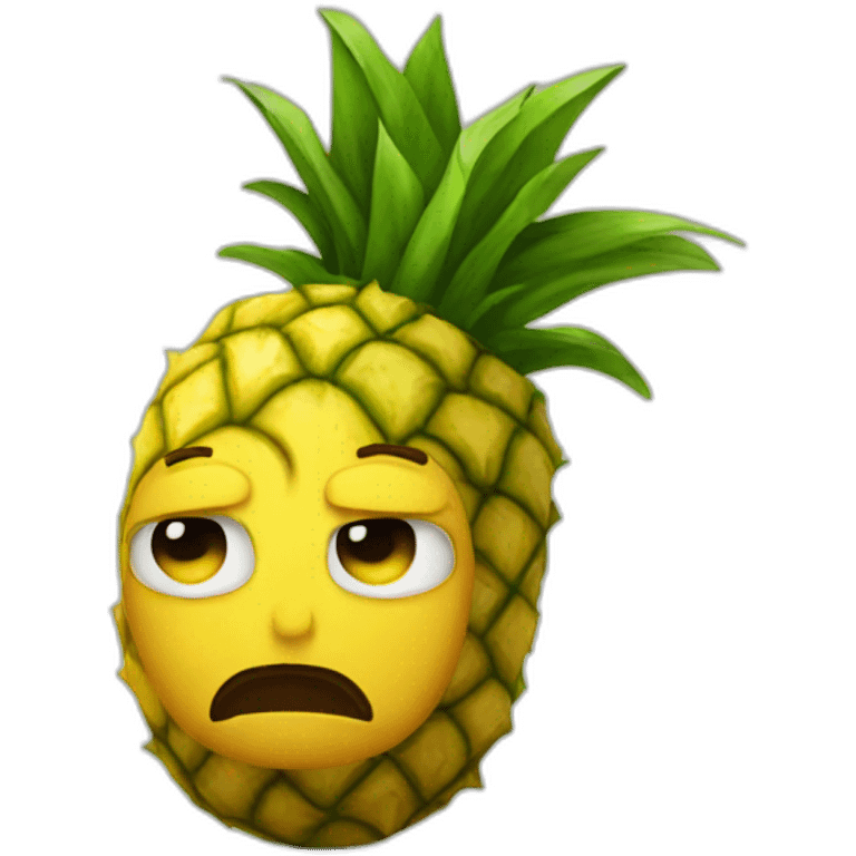 Sad Pineapple Man emoji