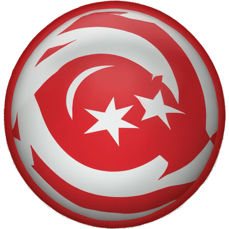 Circle turkiye flag  emoji