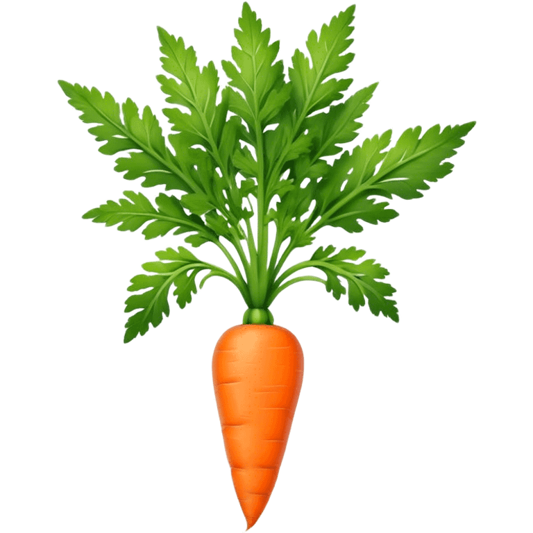 portrait of single carrot emoji