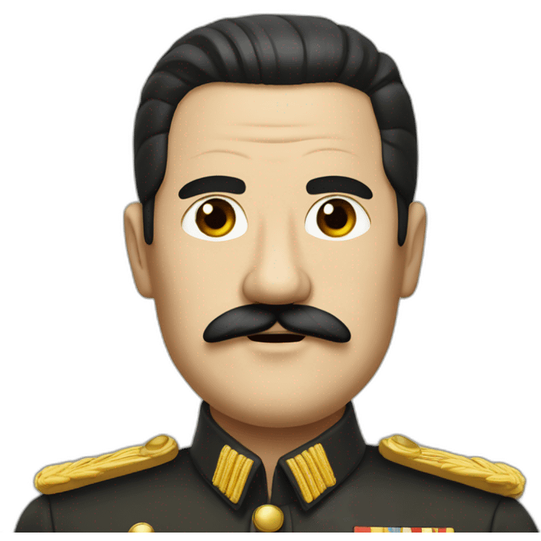 German dictator with black hair and square mustache emoji