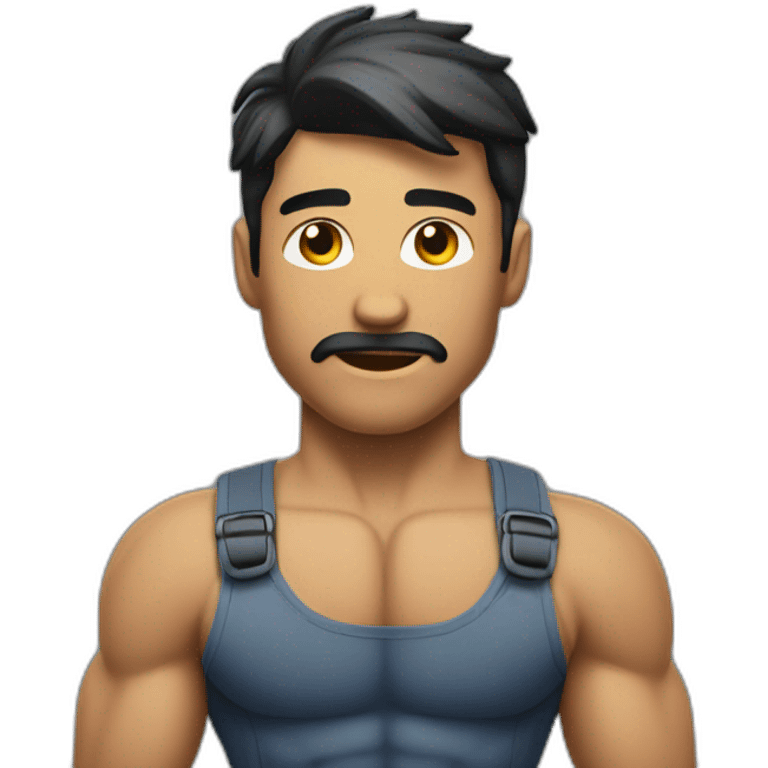 Corps homme musclé emoji