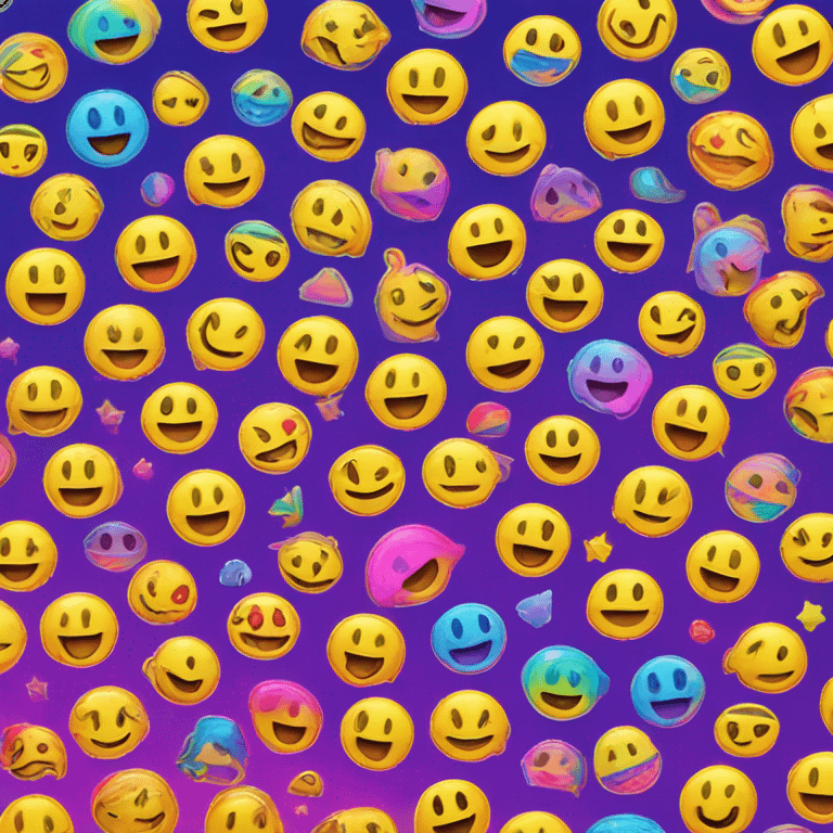 lisa frank smiley sticker emoji