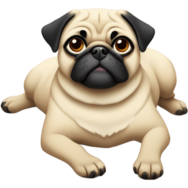 Pug on a rug emoji