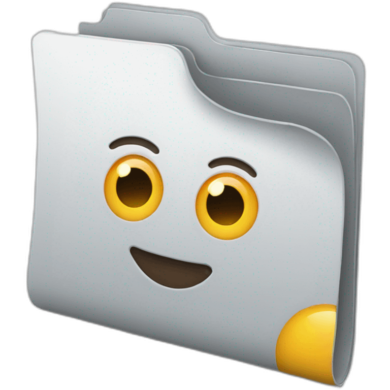 Folder with video-projective emoji