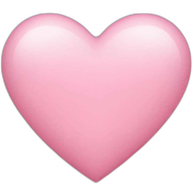 Light pink heart emoji