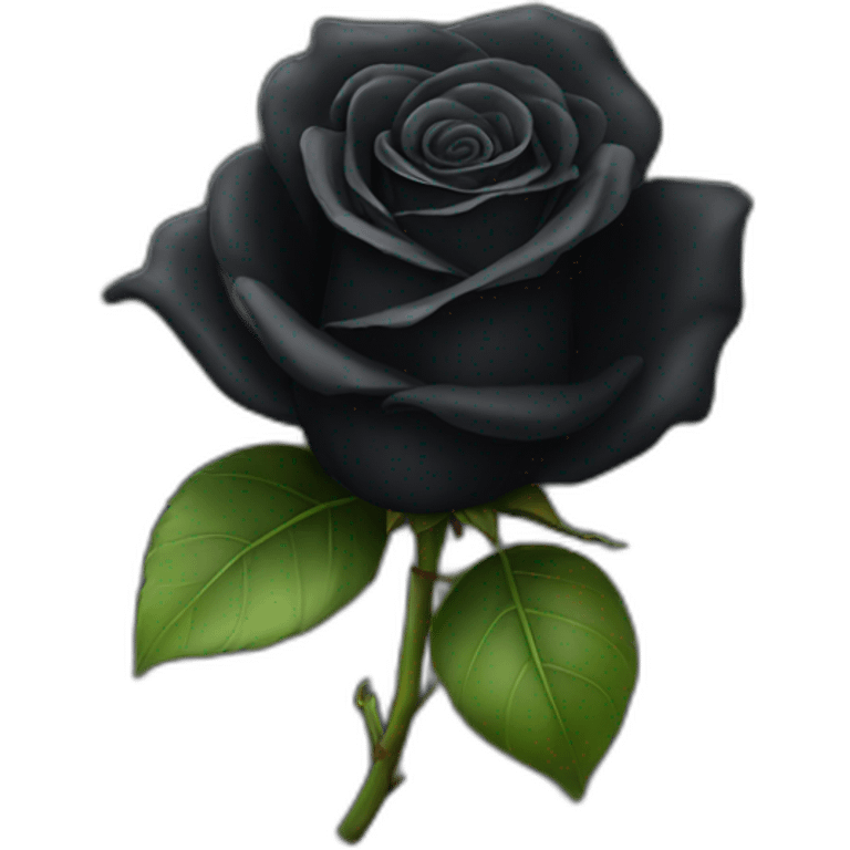 Black rose emoji