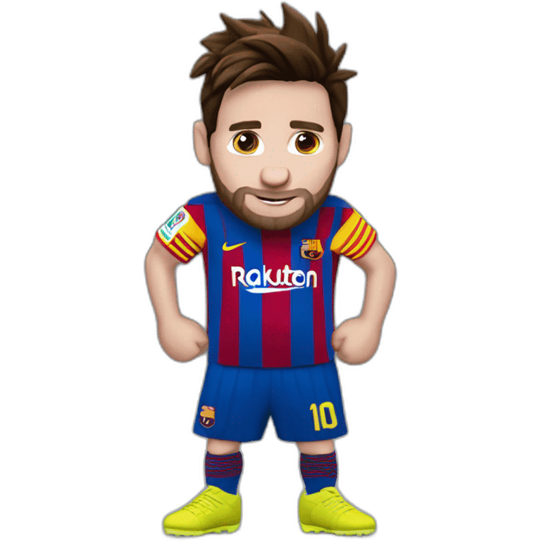 messi con una corona emoji