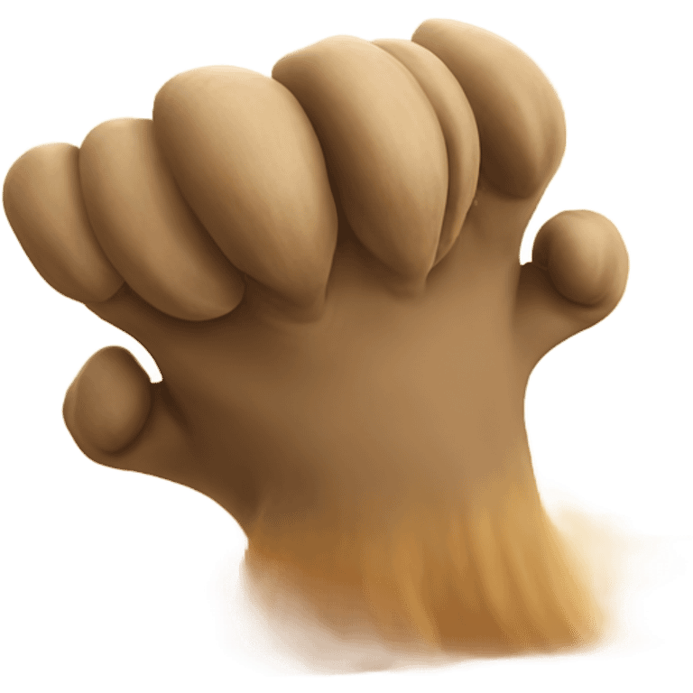 Claw coming out of a sandstorm emoji