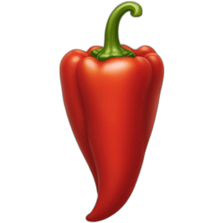 Classy red pepper emoji