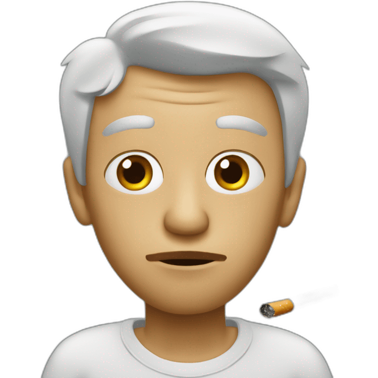 MATUÊ SMOKING A SUSPICIOUS CIGARETTE emoji