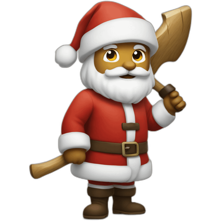 Santa with his axe emoji