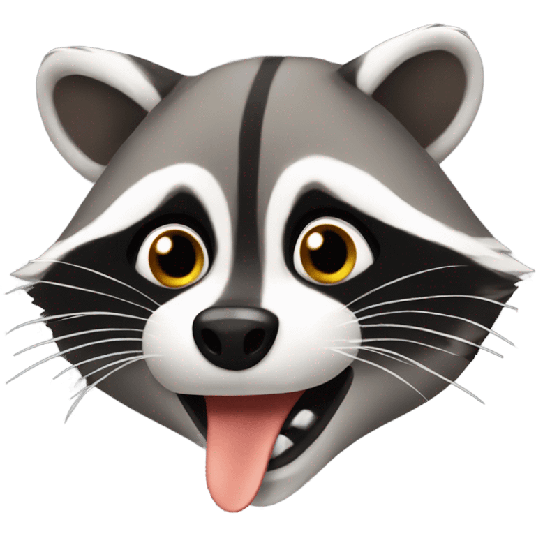 hungry raccoon  emoji