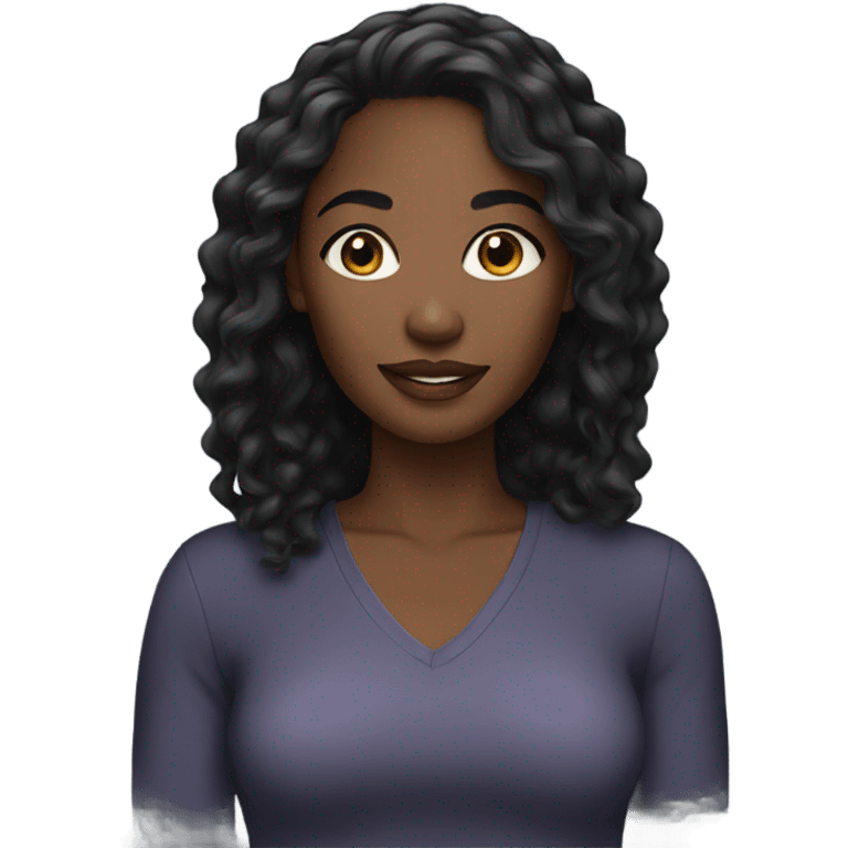 pretty black woman emoji