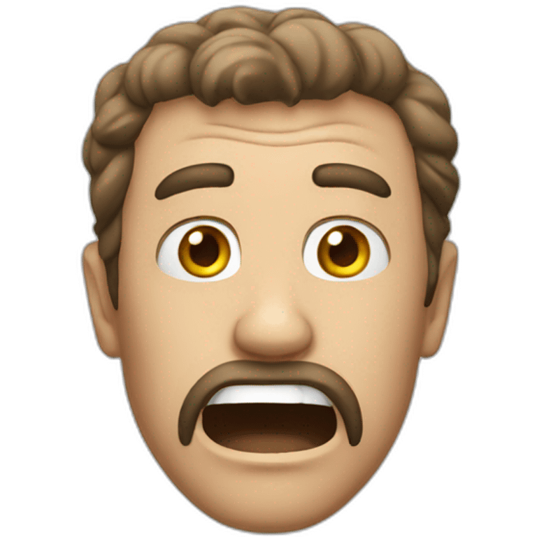 shocking man emoji