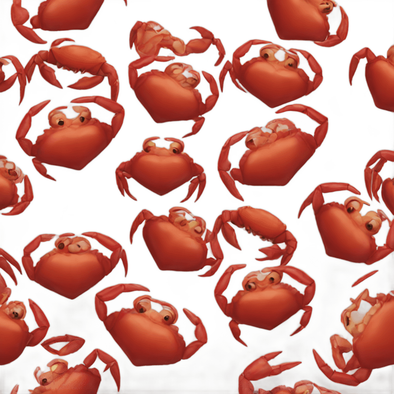 Crab heart emoji