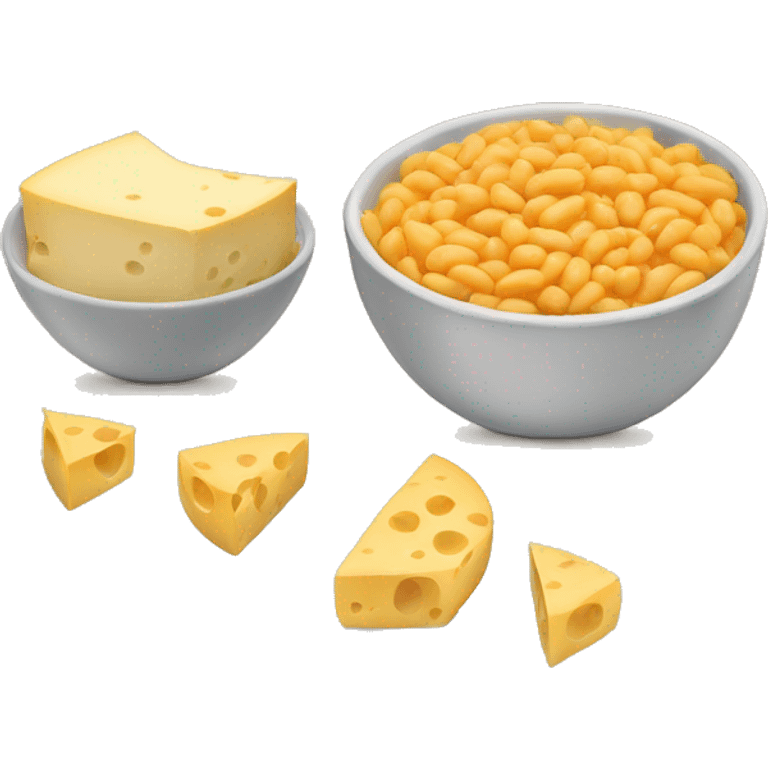 Bowl of cheese and beans emoji