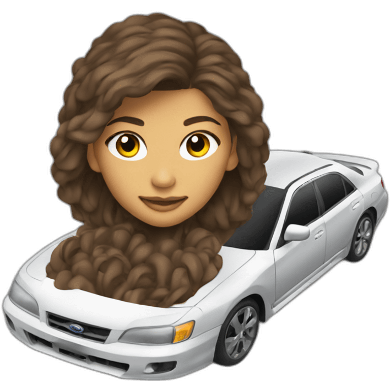 Zendaya-on-a-subaru-car emoji