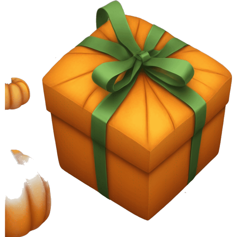 pumpkin gift box emoji