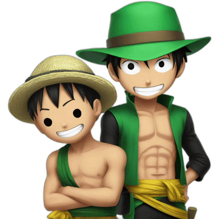 Luffy and zoro emoji