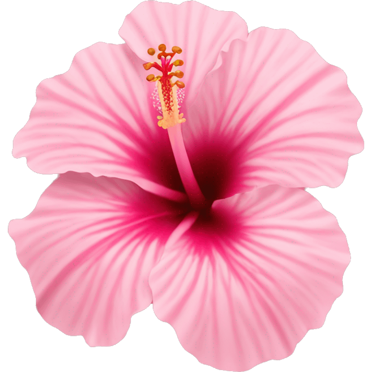 light pink hibiscus emoji