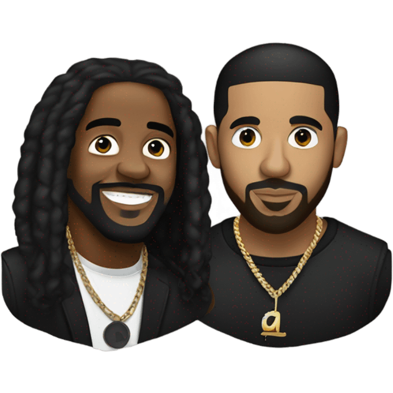 Kendrick Lamar and Drake emoji