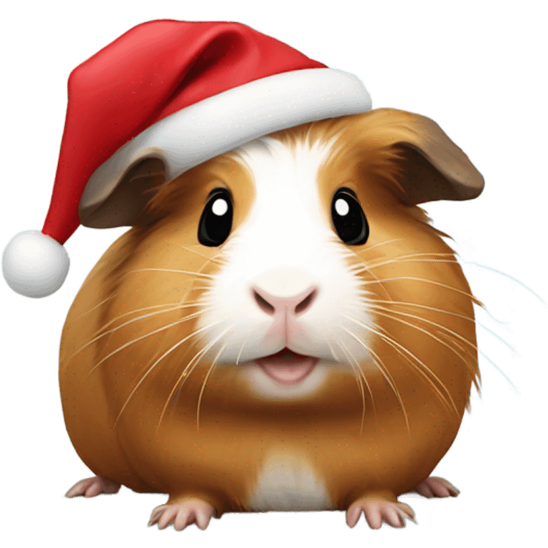 Guinea pig celebrating Christmas  emoji