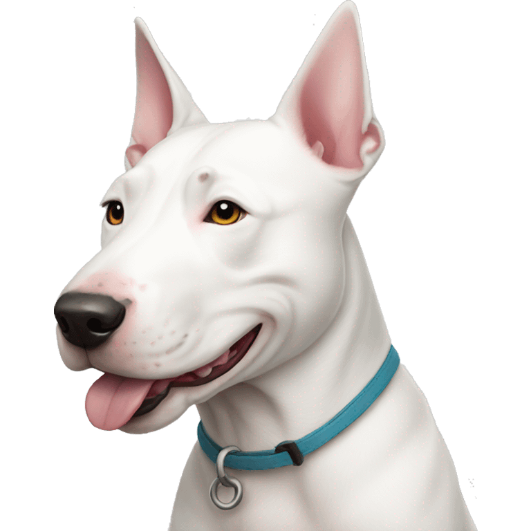 A white bull terrier emoji