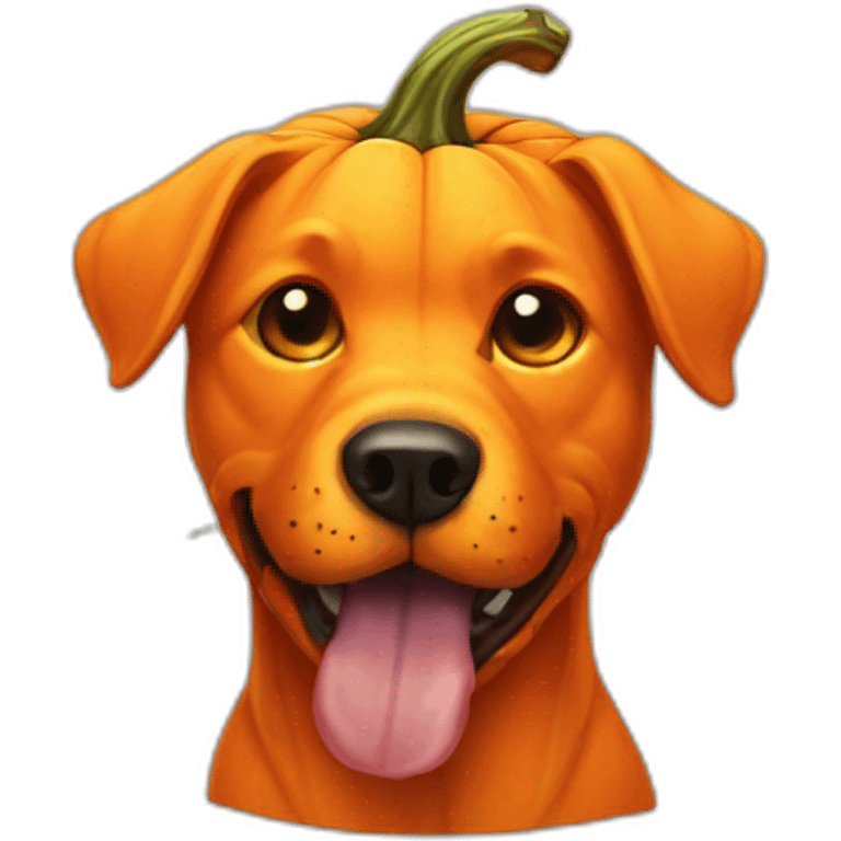 jack o lantern dog emoji