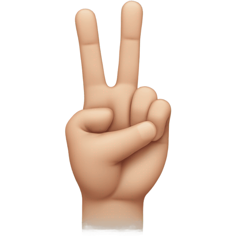 hand with 3 fingers up(thumb, index and pinky) and 2 fingers down(middle, ring) emoji