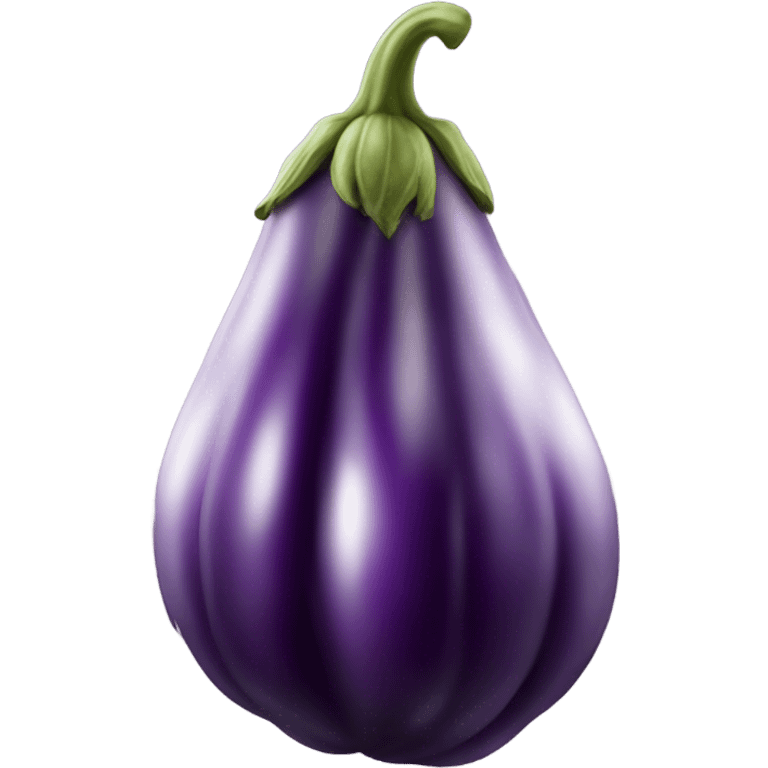 A huge veiny eggplant covered in milk emoji