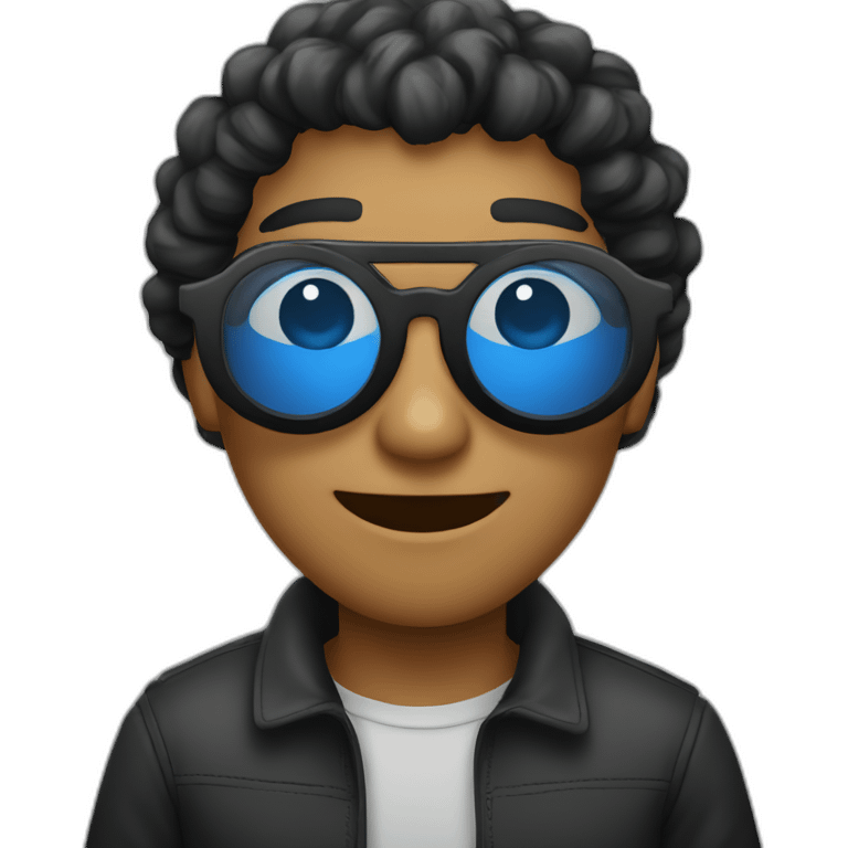 Lefa avec des lunettes noires emoji