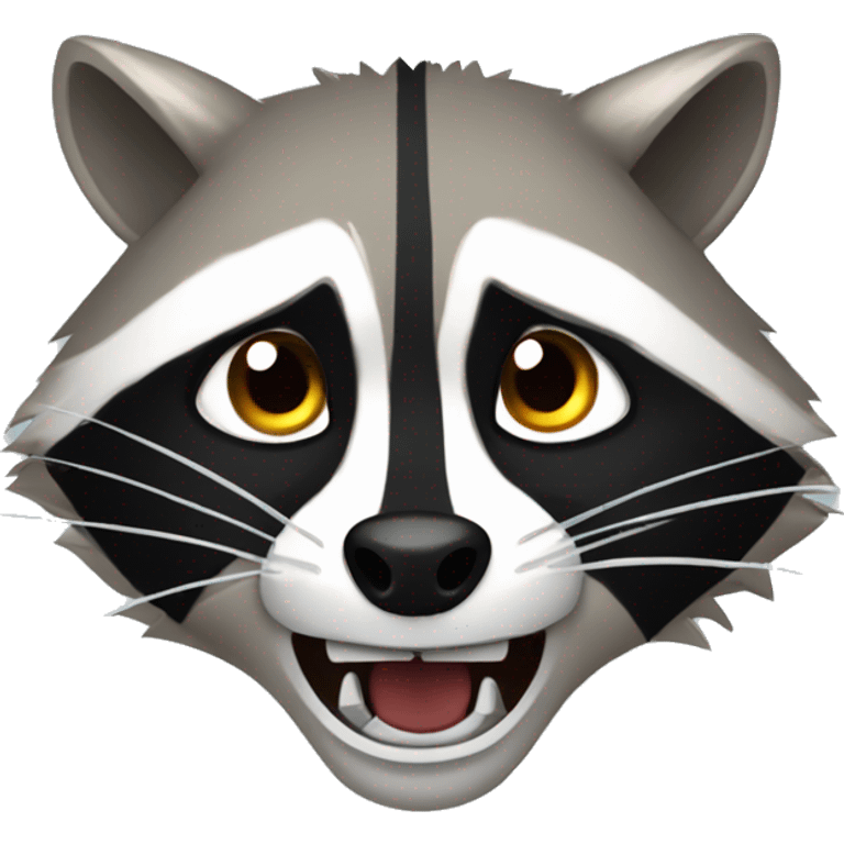 Angry raccoon  emoji