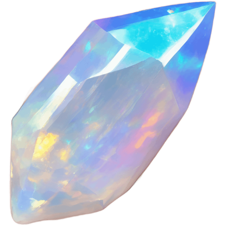 ✨ opal crystal shaped like ✨  emoji