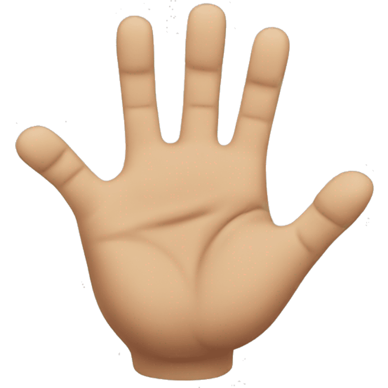 a hand with 3 fingers up emoji