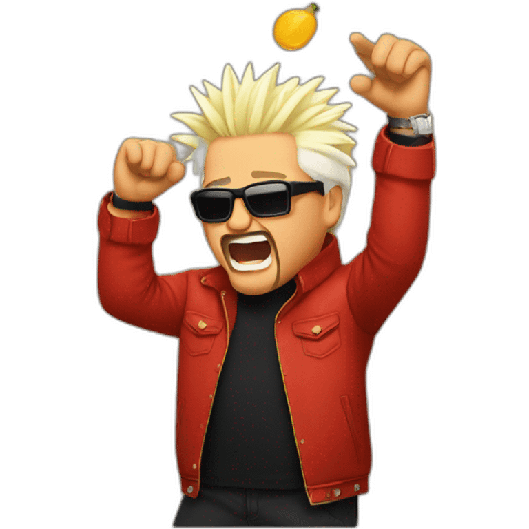 guy fieri doing a dab emoji