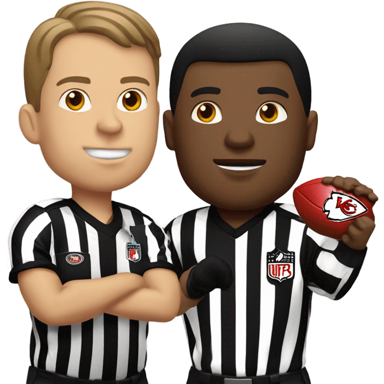 Referee with kansas city chiefs emoji