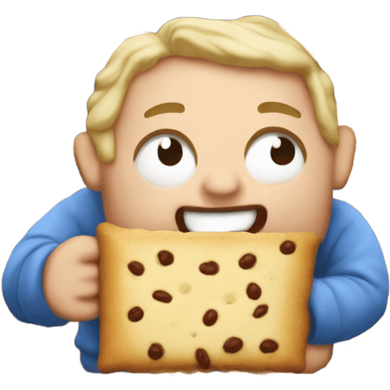 Ralph eating pop tart emoji