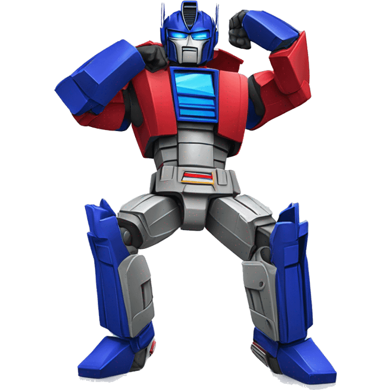 Optimus Prime dabbing emoji