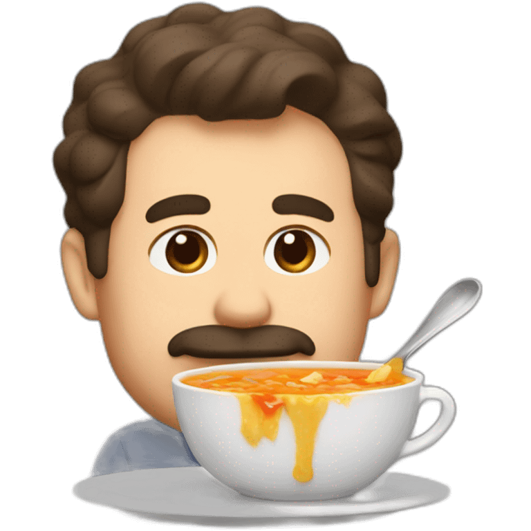 Ted lasso eating chicken soup  emoji