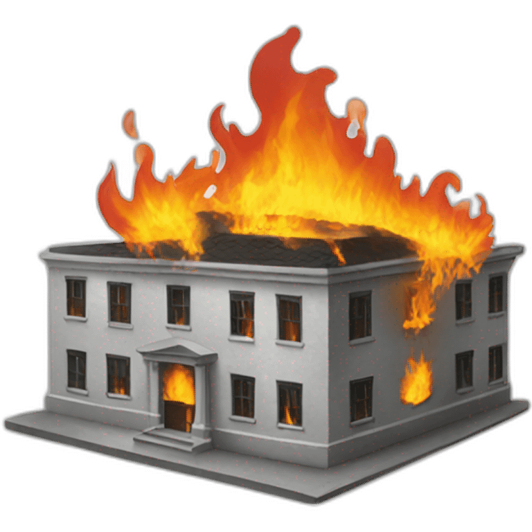 burning building\ emoji