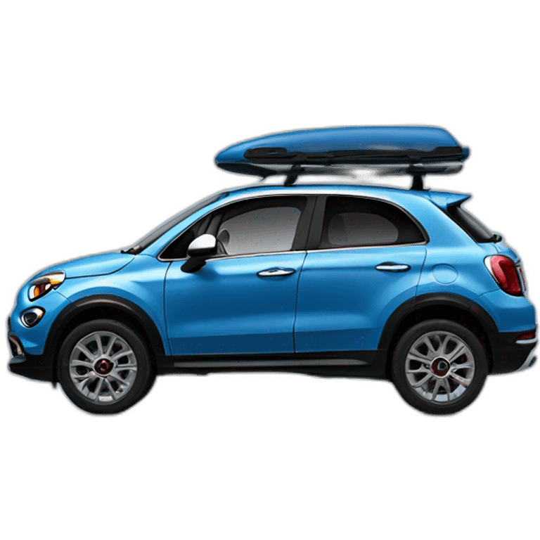 blue fiat 500x trekking emoji