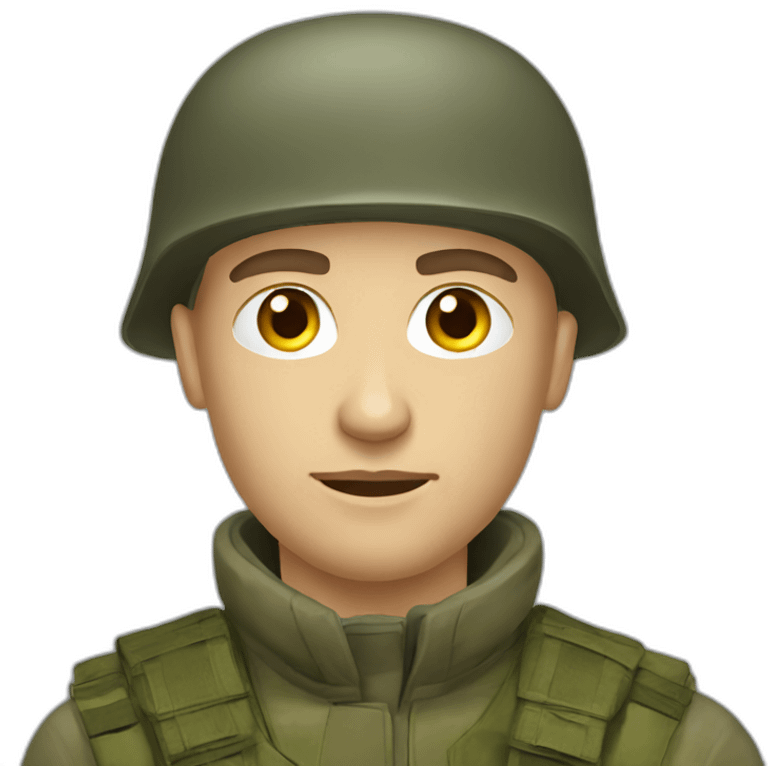 Russian soldier in Ukraine emoji