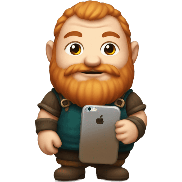 dwarf with iphone in hand emoji